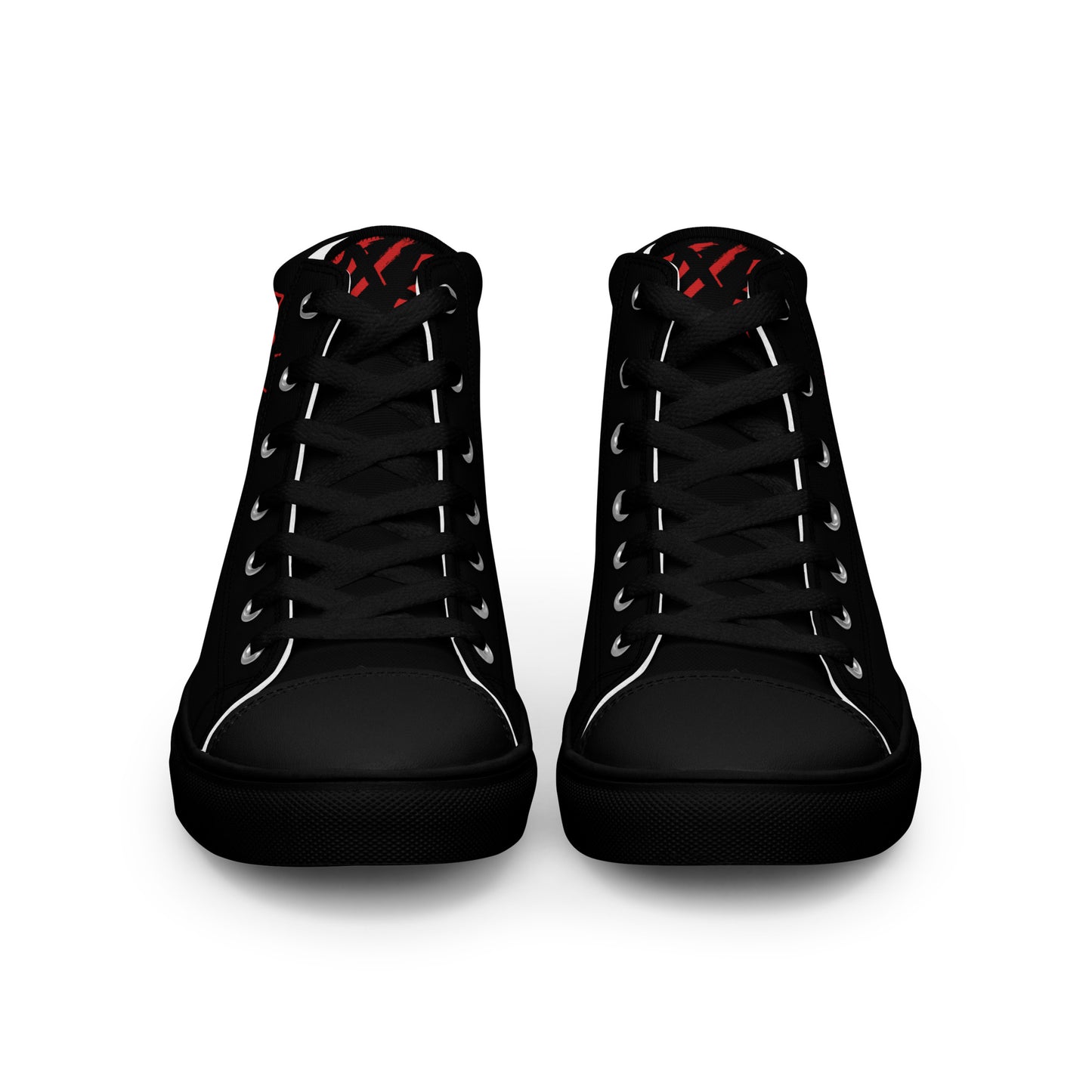 "Roar" Black high top canvas shoes-Men’s