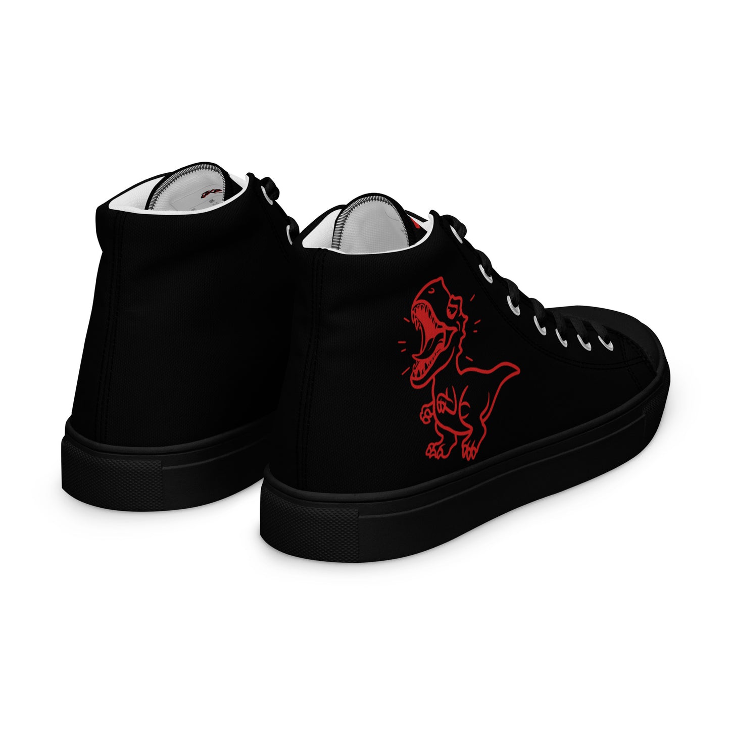 "Roar" Black high top canvas shoes-Men’s